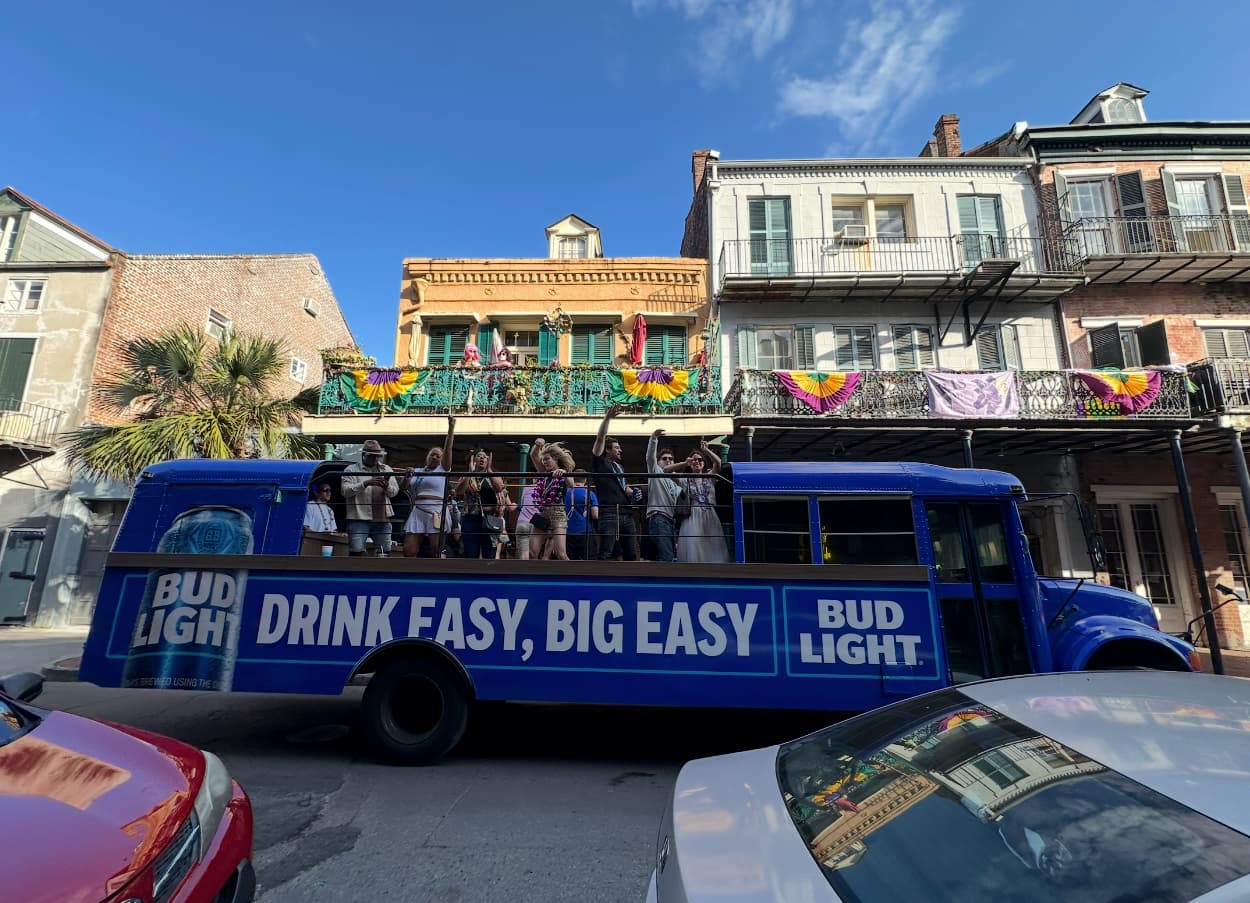 Bud Light Mardi Gras Activation
